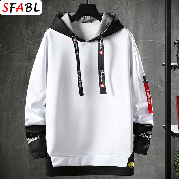 New Fashion Men's Hoodies Hip Hop Hooded Male Sweatshirts Men's Top Streetwear Casual Outdoor Breathable Pullovers Fashionable