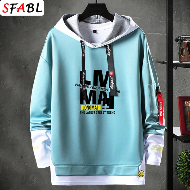 New Fashion Men's Hoodies Hip Hop Hooded Male Sweatshirts Men's Top Streetwear Casual Outdoor Breathable Pullovers Fashionable