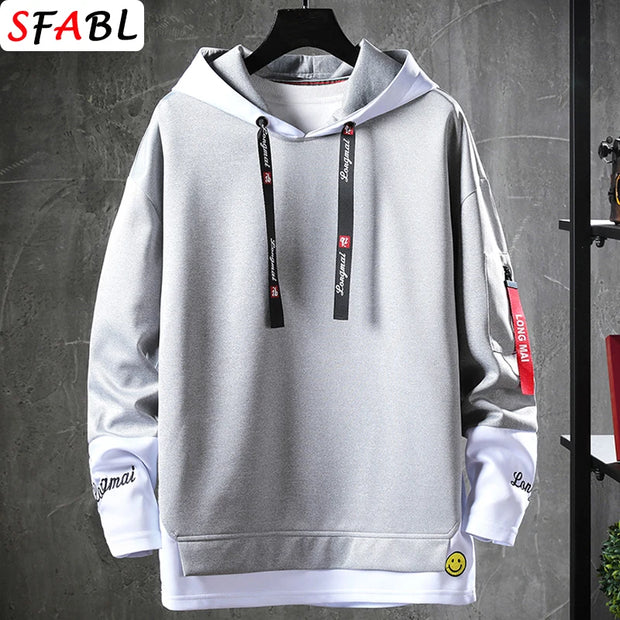 New Fashion Men's Hoodies Hip Hop Hooded Male Sweatshirts Men's Top Streetwear Casual Outdoor Breathable Pullovers Fashionable