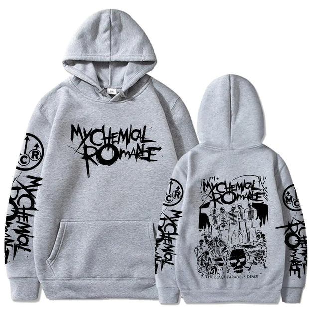 My Chemical Romance Rock Band Hoodies Black Parade Punk Emo Hooded Sweatshirts Men Women Fashion Vintage Gothic Hip Hop Pullover